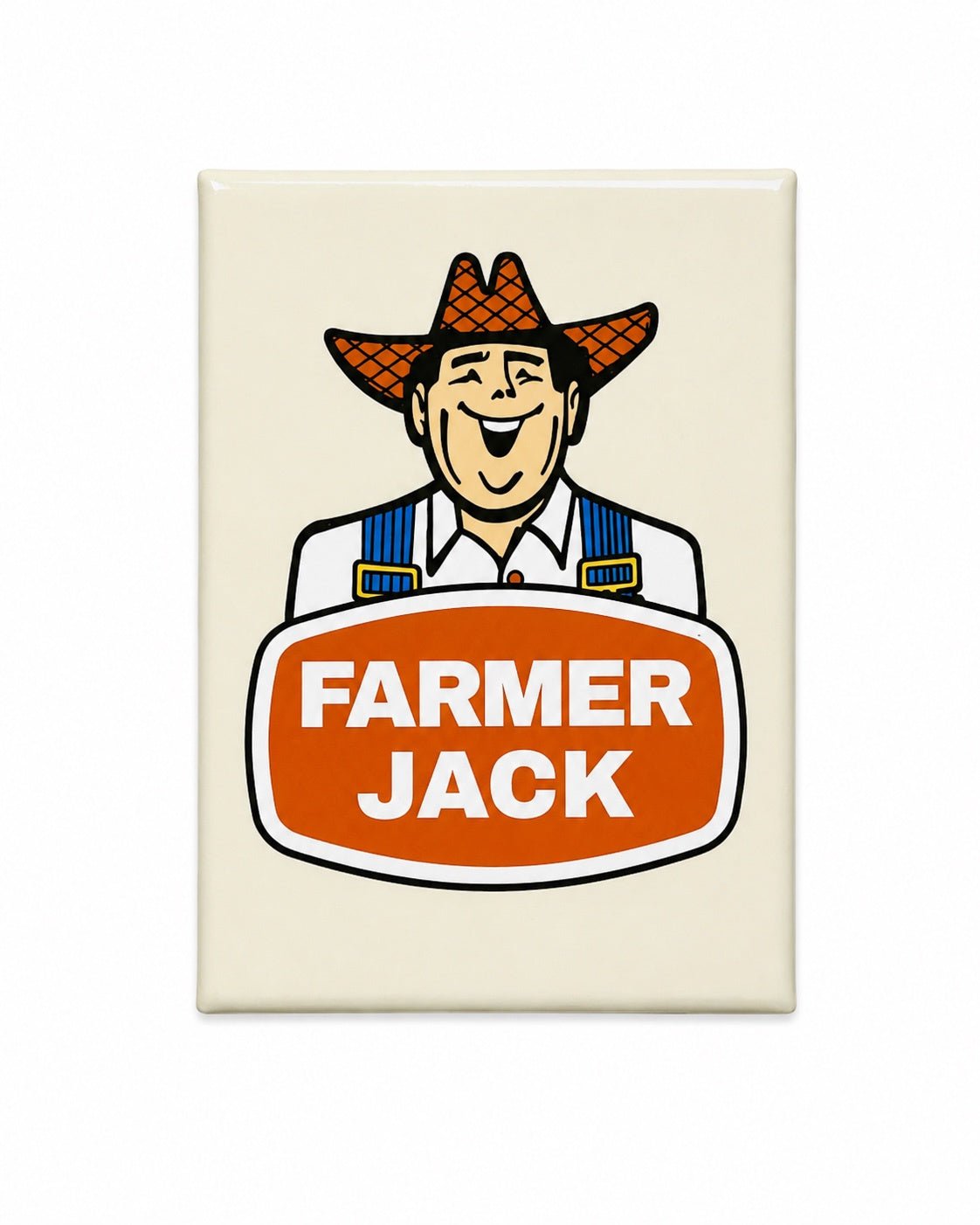 Vintage Farmer Jack Magnet - Ink Detroit