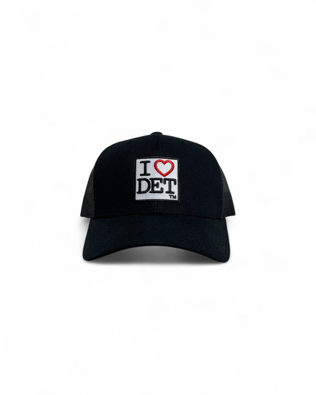 I Love Detroit Elite Low profile Trucker Hat - Black - Ink Detroit