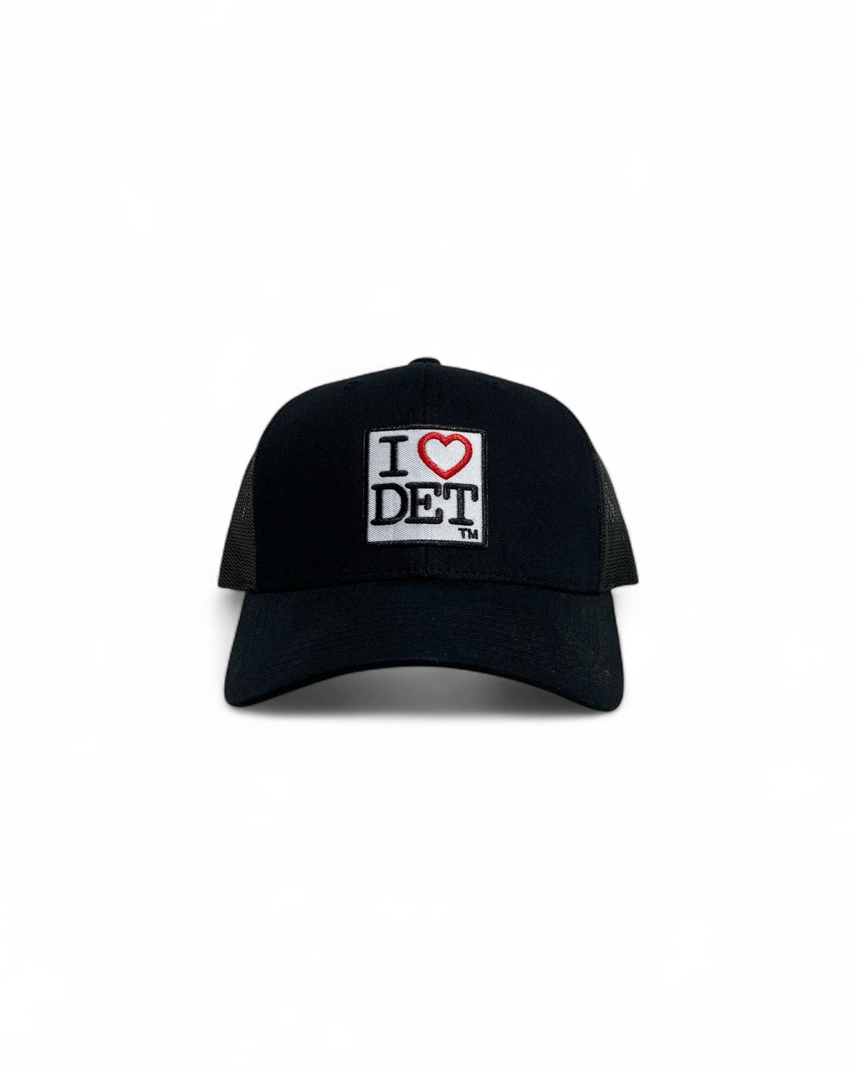 I Love Detroit Elite Low profile Trucker Hat - Black - Ink Detroit