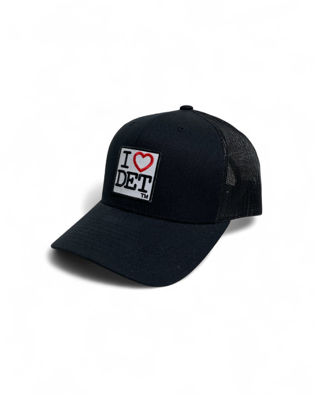I Love Detroit Elite Low profile Trucker Hat - Black - Ink Detroit