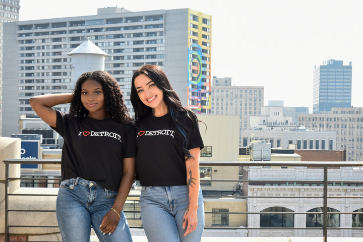 (NEW) I Love Detroit Womens Boxy Tees - Available in 3 Colors