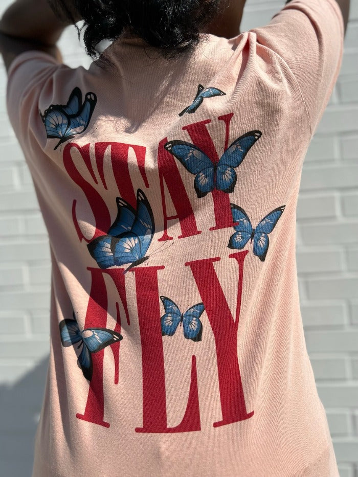 INK - STAY FLY - T-Shirt - PEACHY