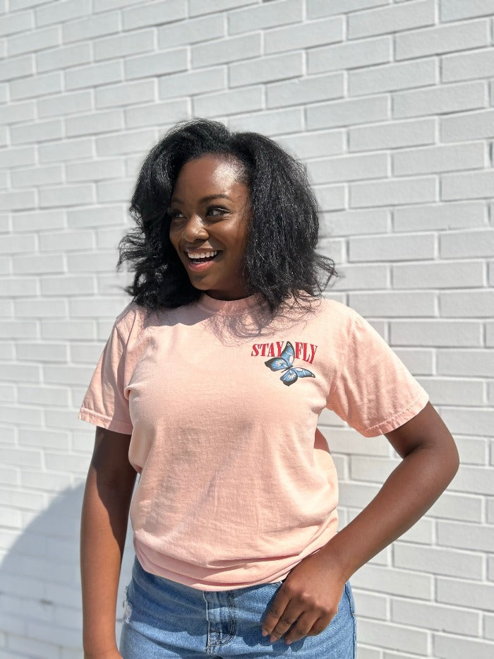 INK - STAY FLY - T-Shirt - PEACHY