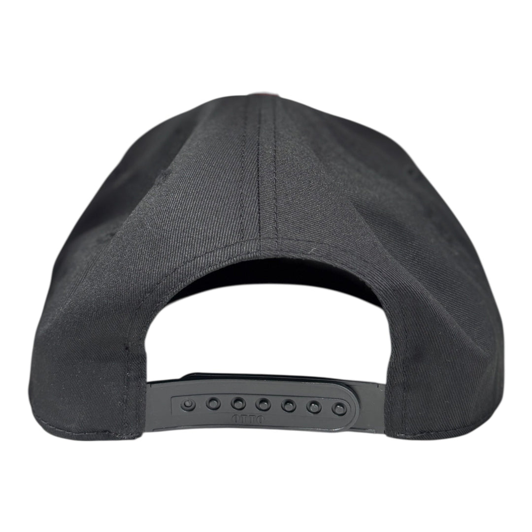 I Love Detroit Five Panel Twill Cap in Red and Black - Red and Black