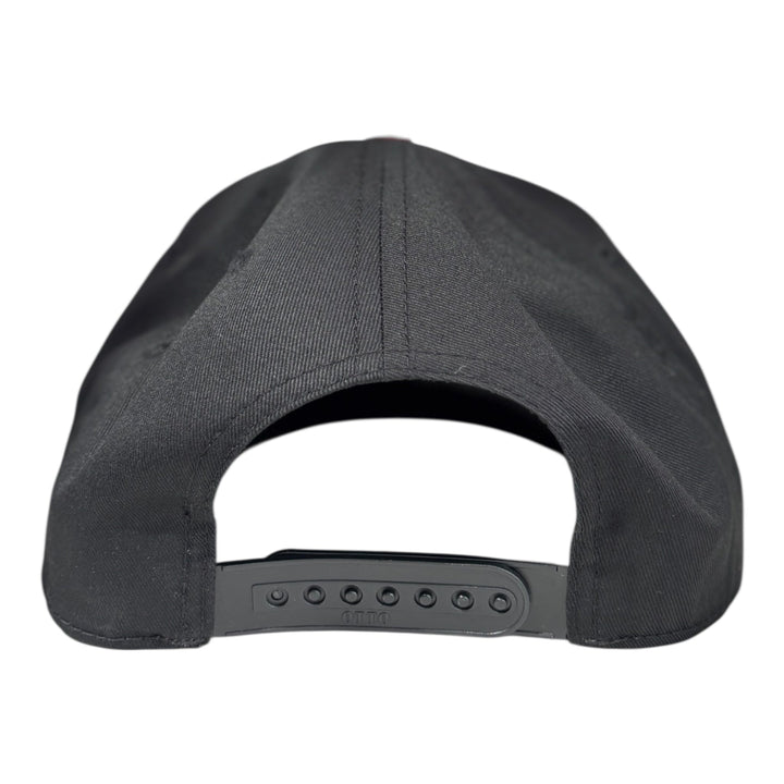 I Love Detroit Five Panel Twill Cap in Red and Black - Red and Black