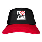 I Love Detroit 5 Panel Two-Tone Cap - Ink Detroit