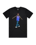 Ink Detroit - Tupac Pistons Jersey Premium Heavyweight T-Shirt - Black - Ink Detroit