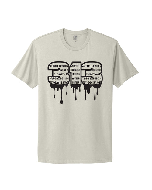 313 Drip T-Shirt - Ink Detroit