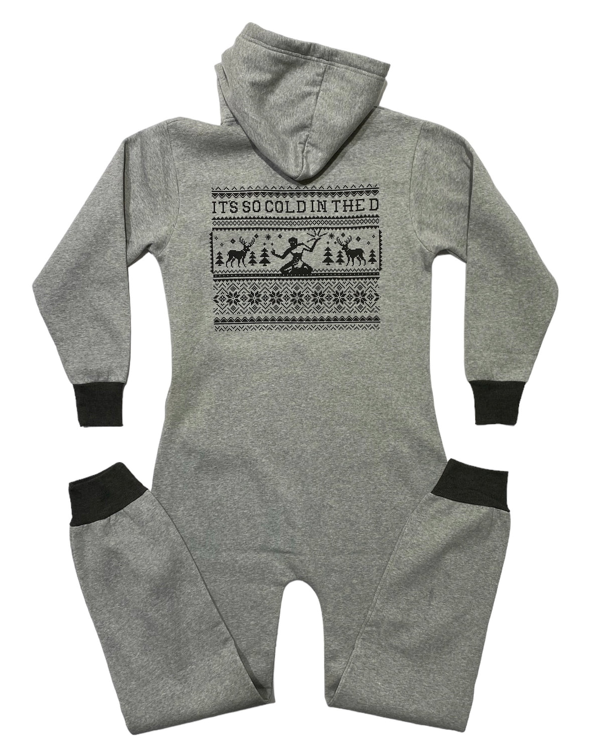 Ink Detroit Spirit Of Detroit Adult Onesie - Grey - Ink Detroit