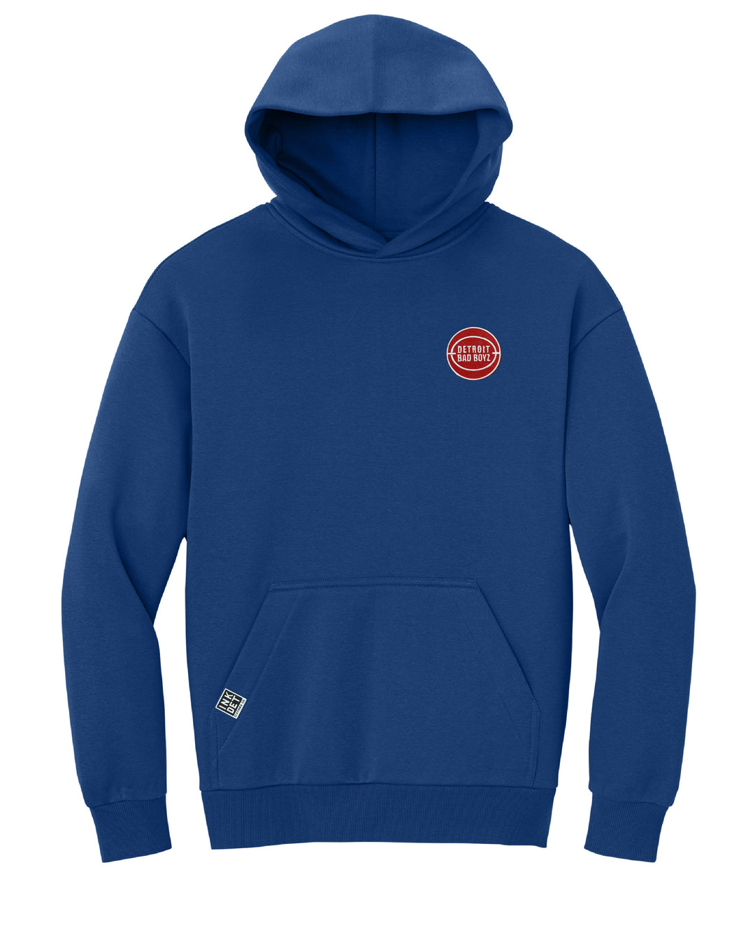 Ink Detroit Bad Boys premium hoodie with embroidered patch on left chest