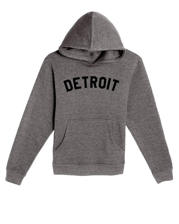 Basic Detroit Youth Hoodie Charcoal Heather