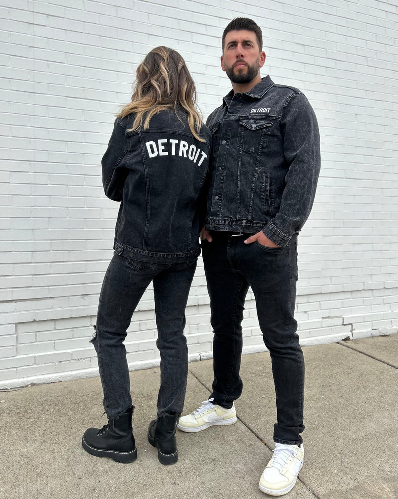 Detroit Jean Jackets in Black by Ink Detroit
