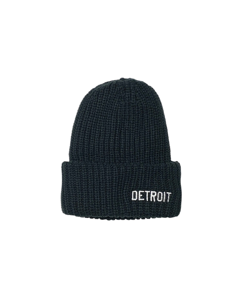 Ink Detroit Lumberjack Knit Beanie - Black