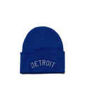 Ink Detroit - Knit Beanie - Royal Blue and Silver - Ink Detroit