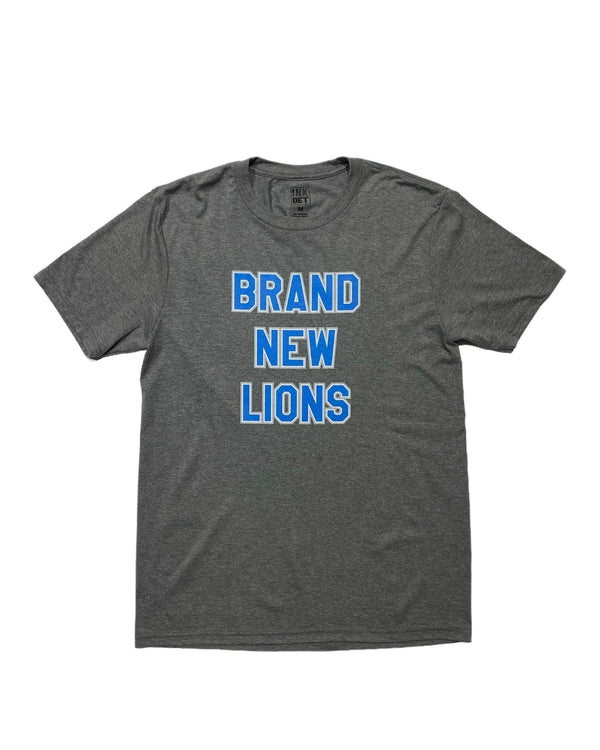 Ink Detroit - Brand New Lions Tri-Blend T-Shirt - Grey