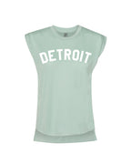 Ink Detroit Women's Flowy Muscle T-Shirt Rolled Cuff - Available in 5 Colors - Ink Detroit