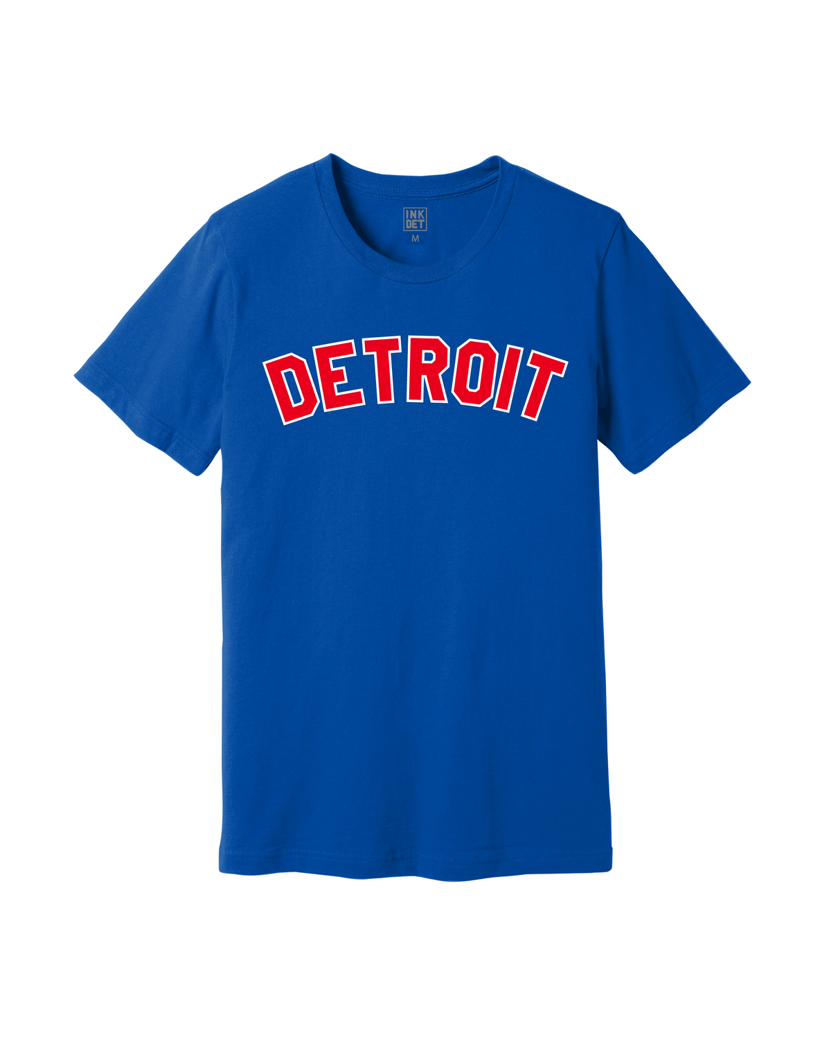 Ink Detroit - Classic Detroit Basketball Colorway T-Shirt Royal Blue - Ink Detroit
