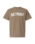 Ink Detroit - Classic Heavyweight T-Shirt - Pigment Dyed Brown - Ink Detroit