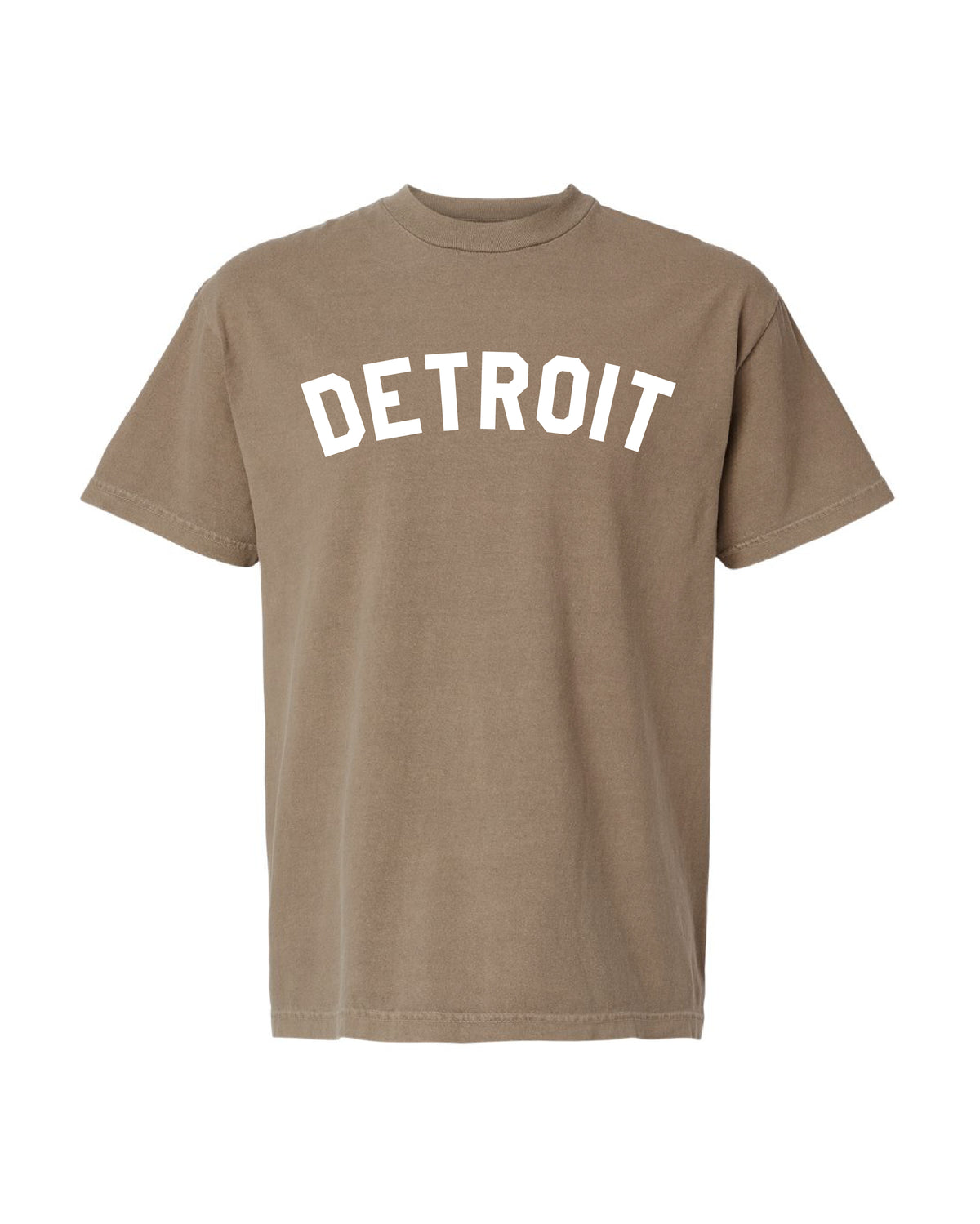 Ink Detroit - Classic Heavyweight T-Shirt - Pigment Dyed Brown - Ink Detroit