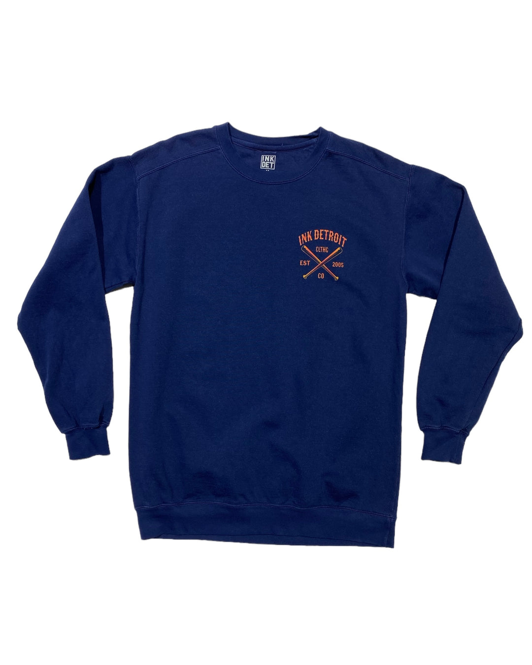 Ink Detroit Clothing Co. Tiger Crewneck Front