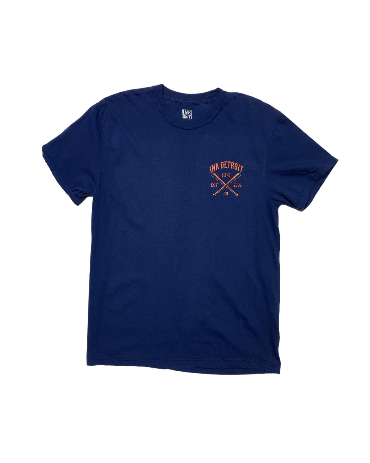 Ink Detroit Clothing Co. Tiger T-Shirt - Pigment Dyed - Navy - Ink Detroit