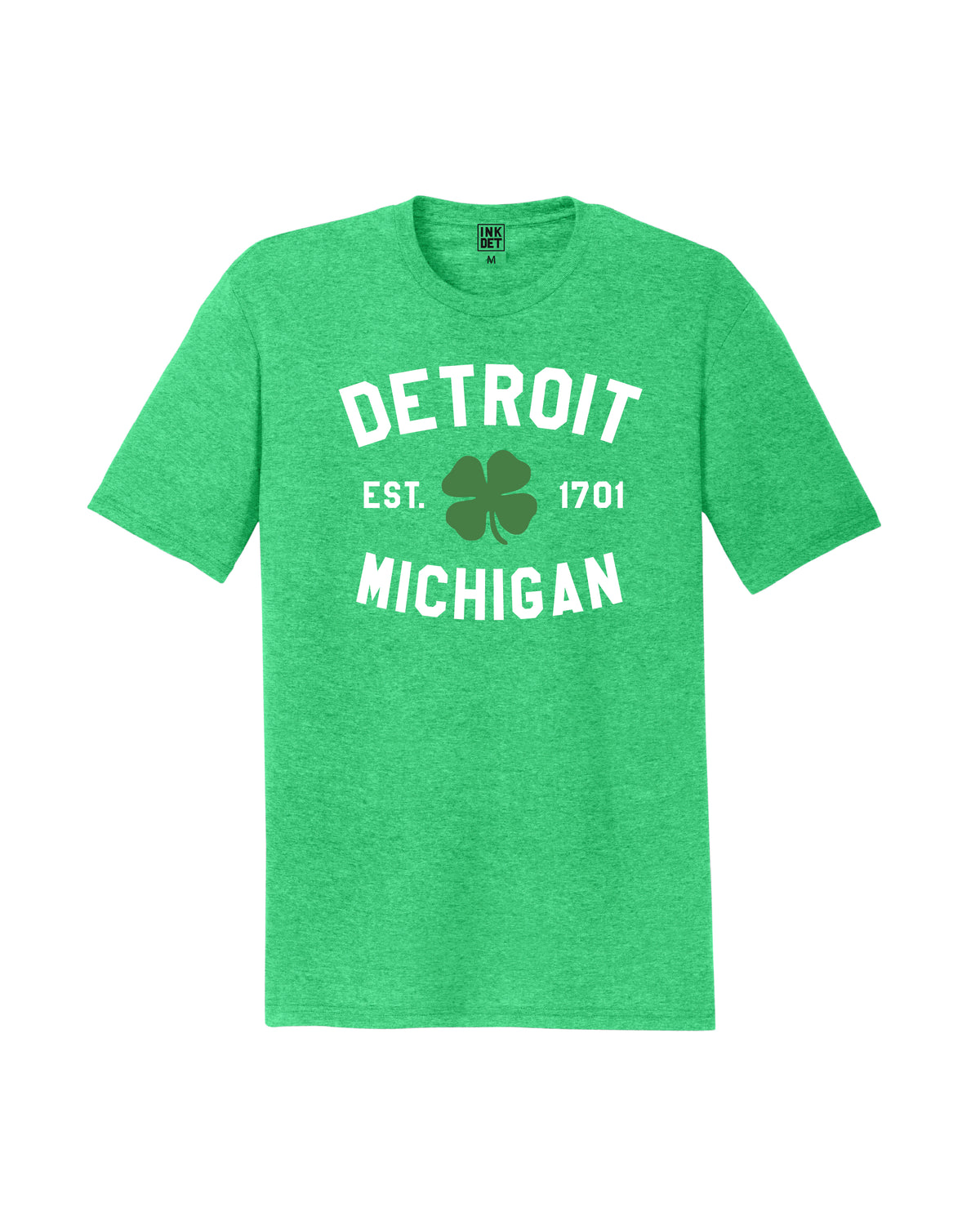 Ink Detroit - Detroit Michigan 1701 Cloverleaf - T-Shirt - Green - Ink Detroit