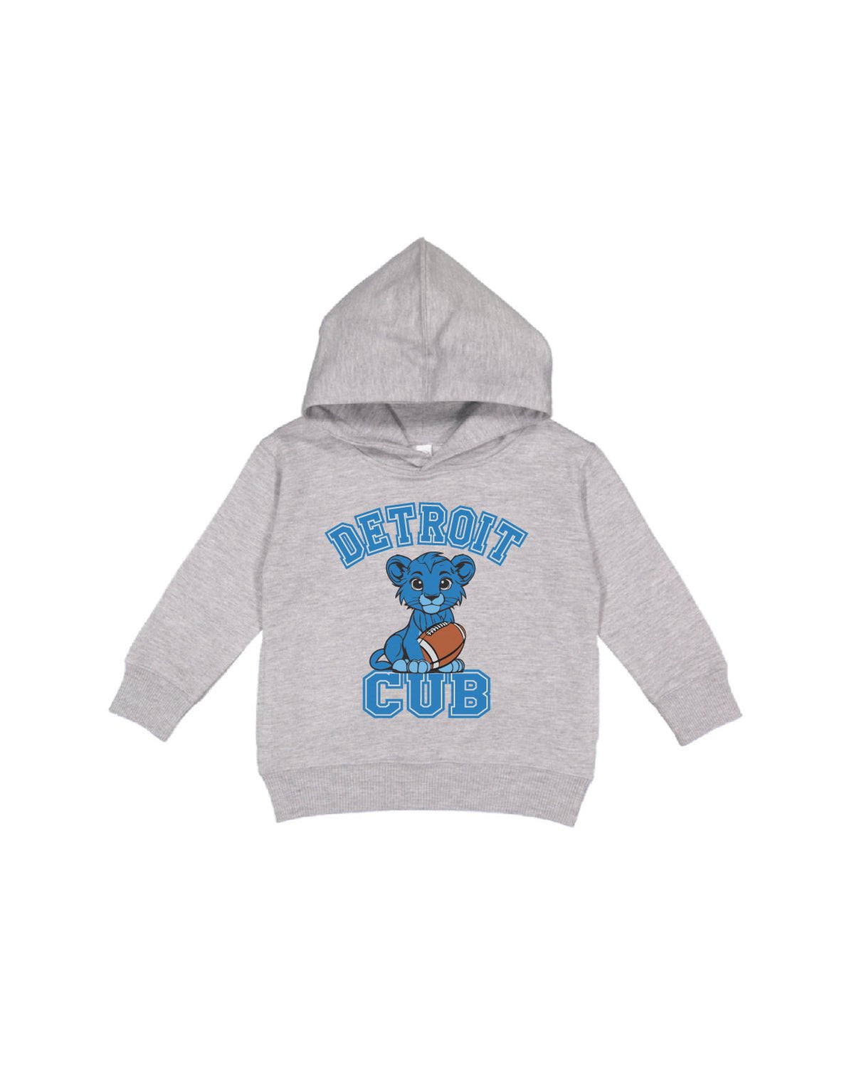 Ink Detroit - Detroit Cub Toddler Hoodie - Heather Grey - Ink Detroit