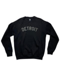 Ink Detroit - Classic Crewneck Sweatshirt - Black on Black - Ink Detroit