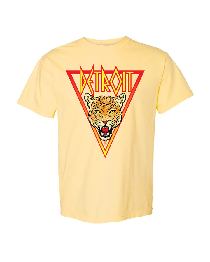 Ink Detroit - DET Leopard T-Shirt - Butter