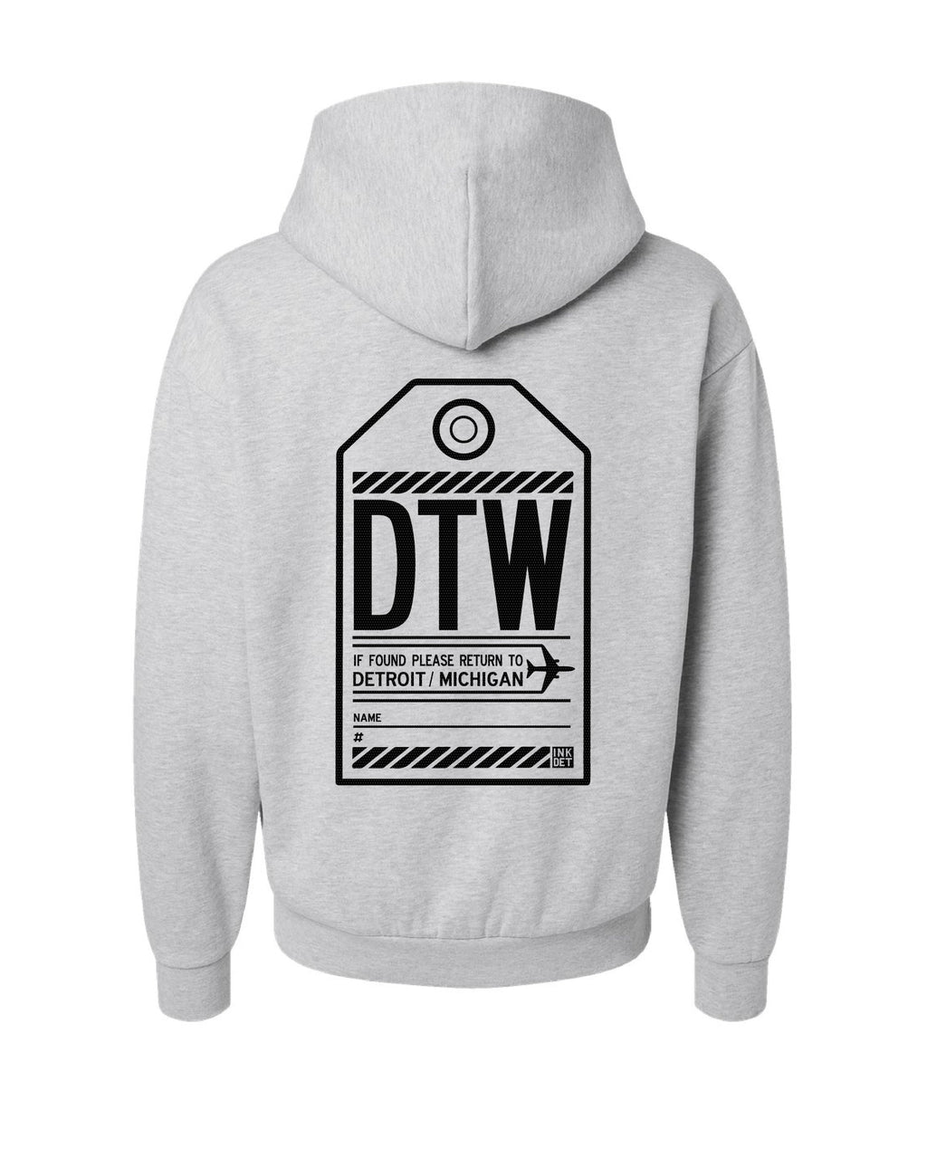 Ink Detroit - DTW Travel Hoodie - Sandstone - Ink Detroit