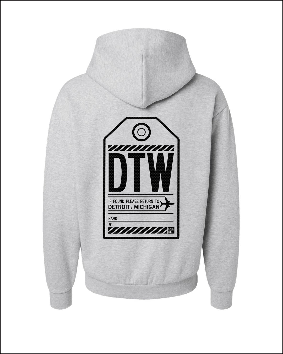 Ink Detroit - DTW Travel Hoodie - Sandstone