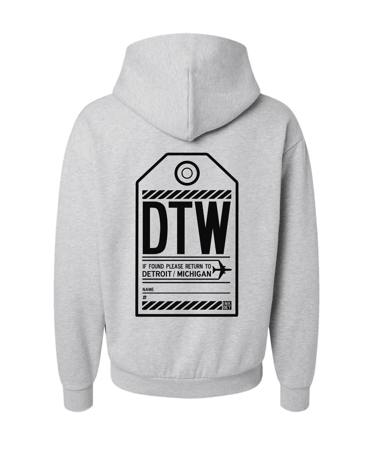 Ink Detroit - DTW Travel Hoodie - Sandstone - Ink Detroit