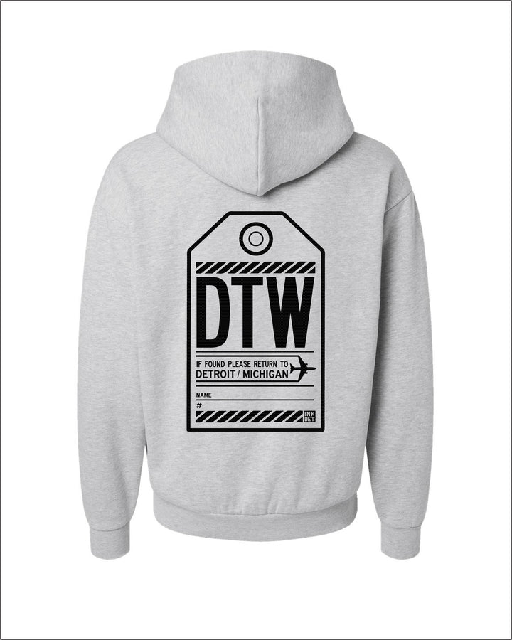 Ink Detroit - DTW Travel Hoodie - Sandstone