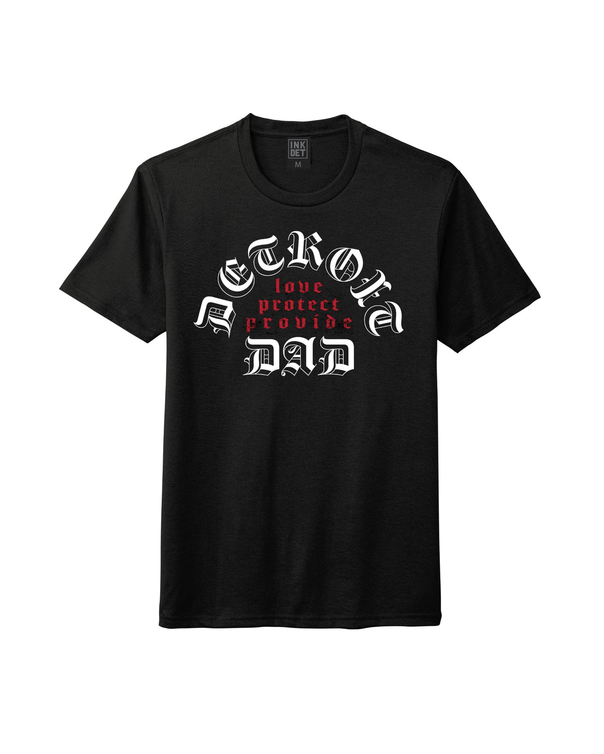 Ink Detroit - Detroit Dad T-Shirt - Black Tri Blend - Ink Detroit
