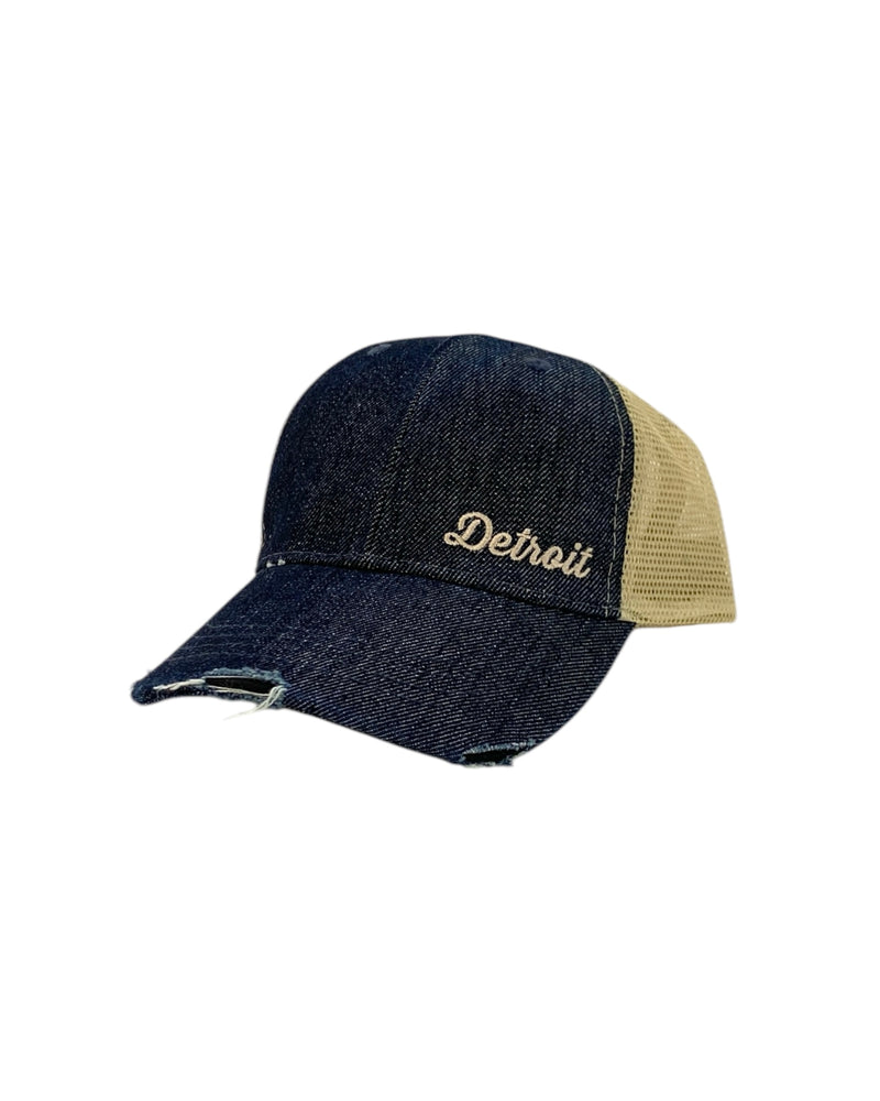 Ink Detroit Dark Denim and Mesh Back Hat