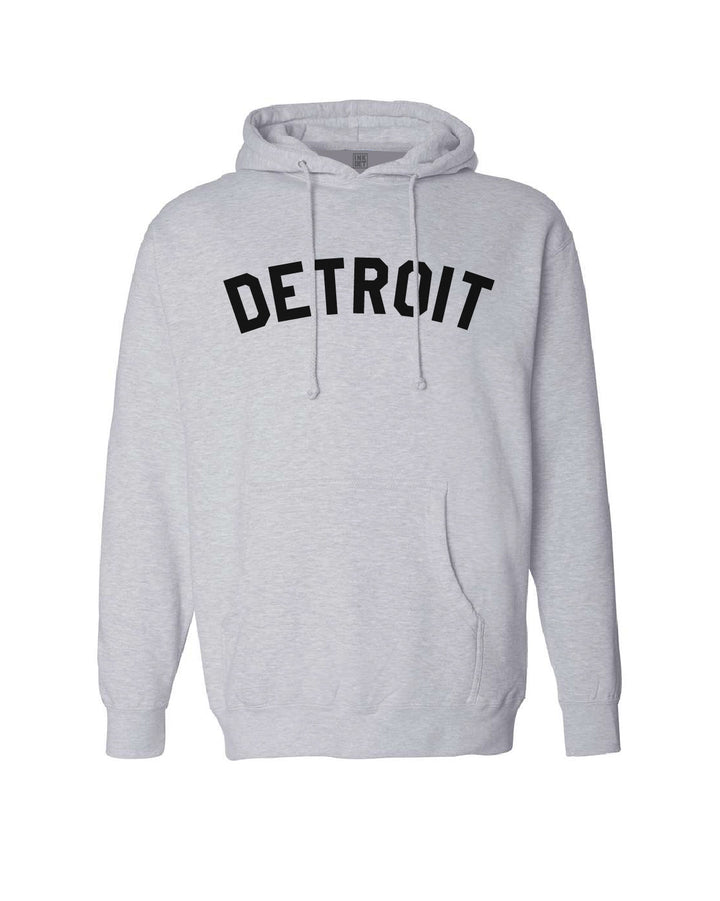 Ink Detroit Hoodie - Athletic Grey with Black