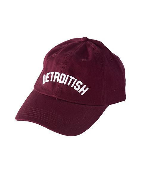 Ink Detroit Detroitish Dad Cap - Maroon