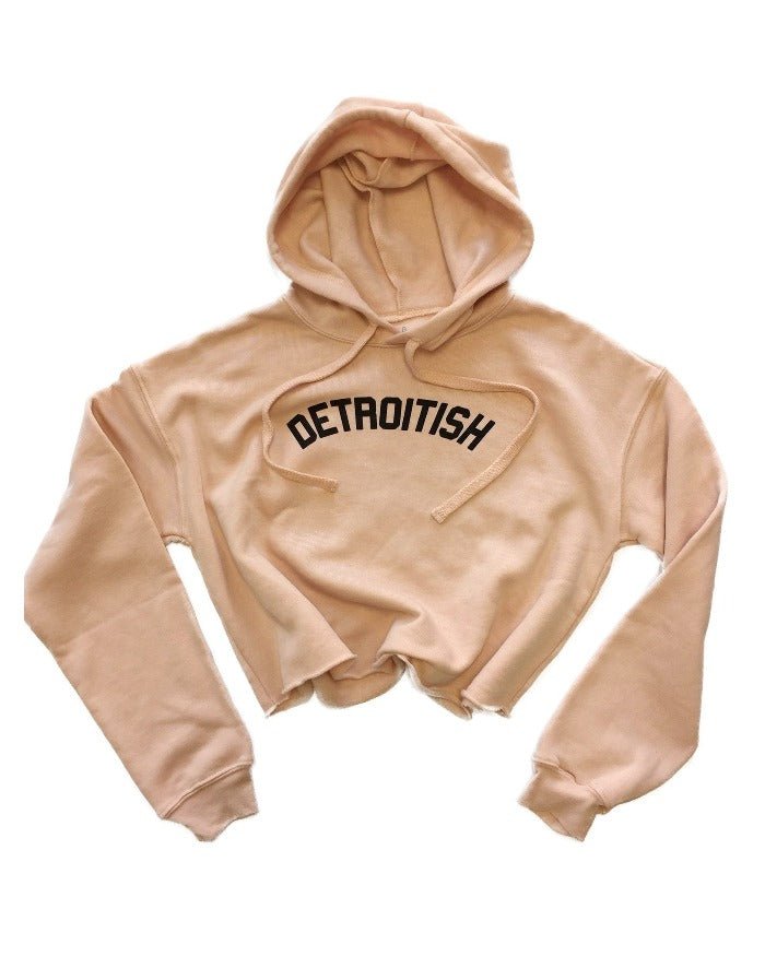 Ink Detroit Detroitish Fleece Crop Hoodie - Available in 5 Colors - Ink Detroit