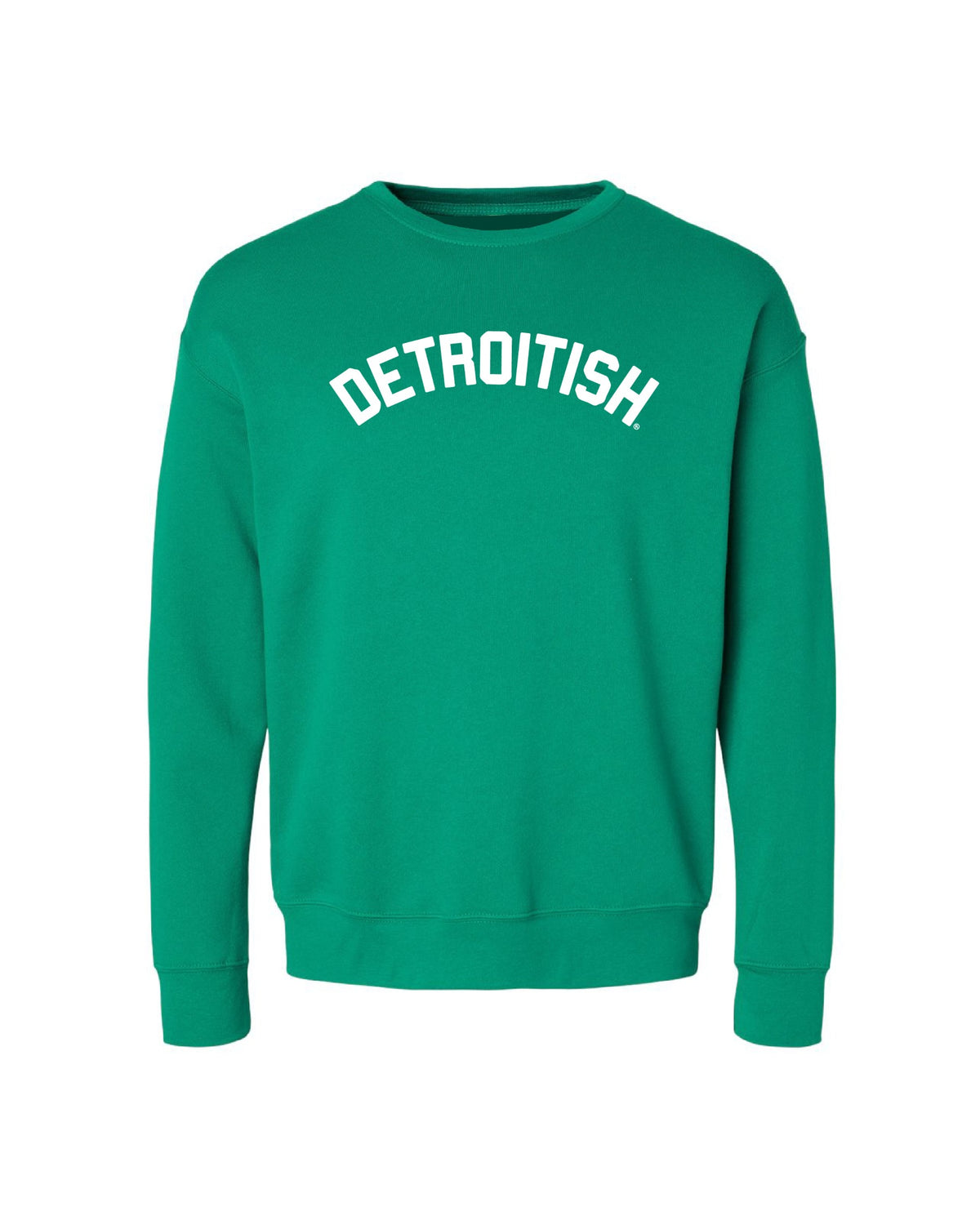 Ink Detroit - Detroitish - Kelly Green Crewneck - Ink Detroit