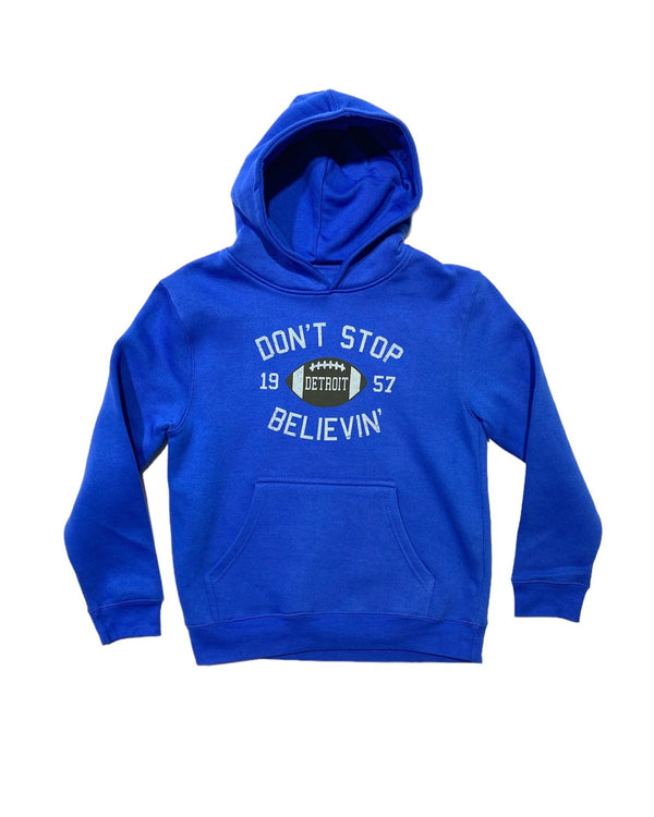 Don't Stop Believin Hoodie for young Lions fan