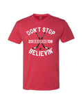 Ink Detroit Don't Stop Believin' 2008 T-Shirt - Red - Ink Detroit