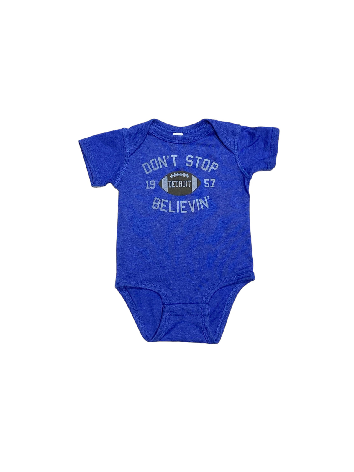 Ink Detroit - Don't Stop Believin' 1957 Baby Onesie - Royal Blue - Ink Detroit