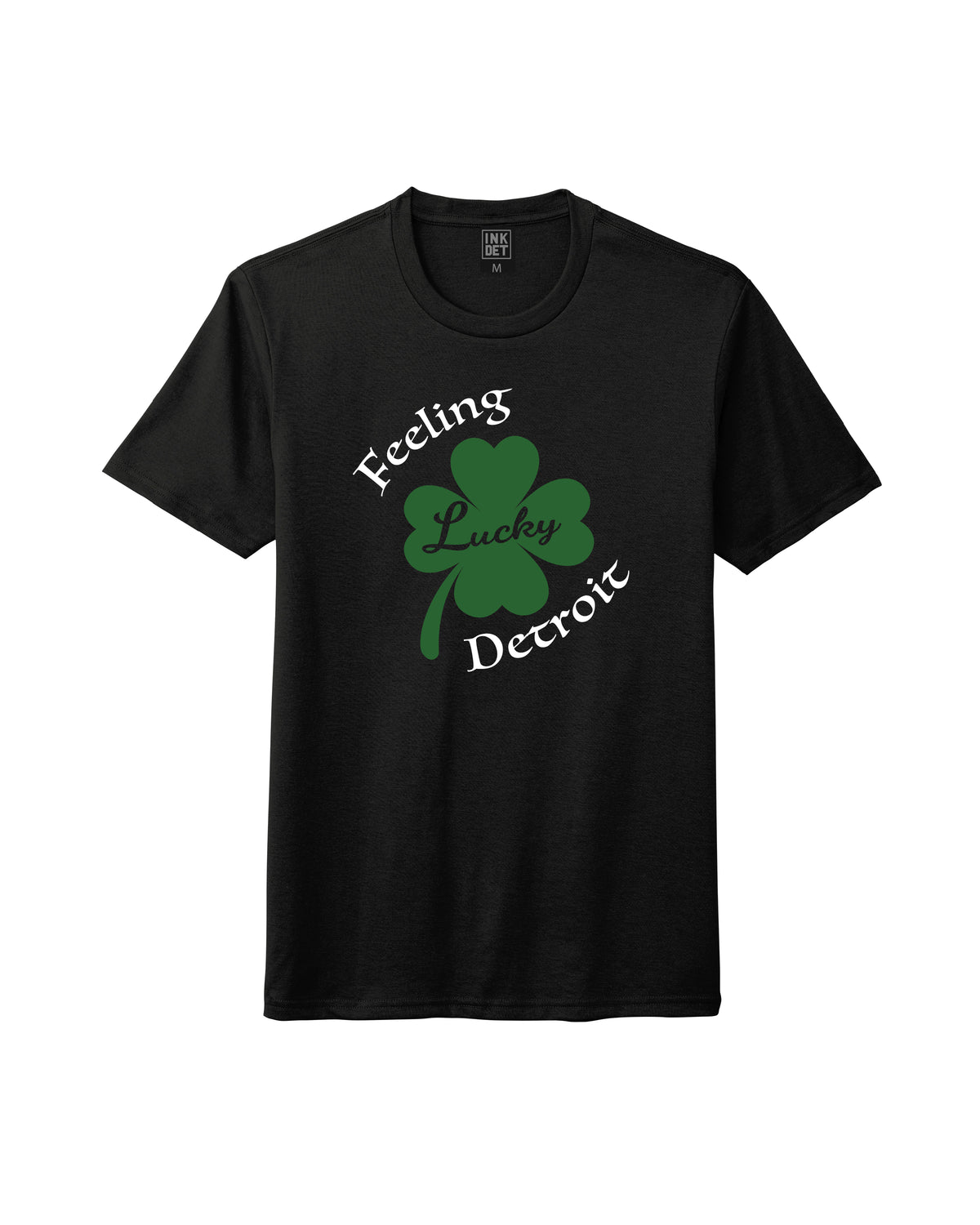 Ink Detroit - Feeling Lucky Detroit Tri-Blend - T-Shirt - Black - Ink Detroit