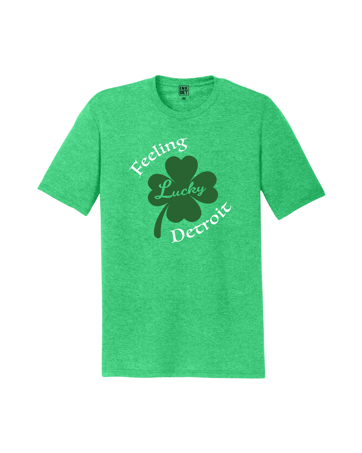 Ink Detroit - Feeling Lucky Detroit Tri-Blend - T-Shirt - Green - Ink Detroit