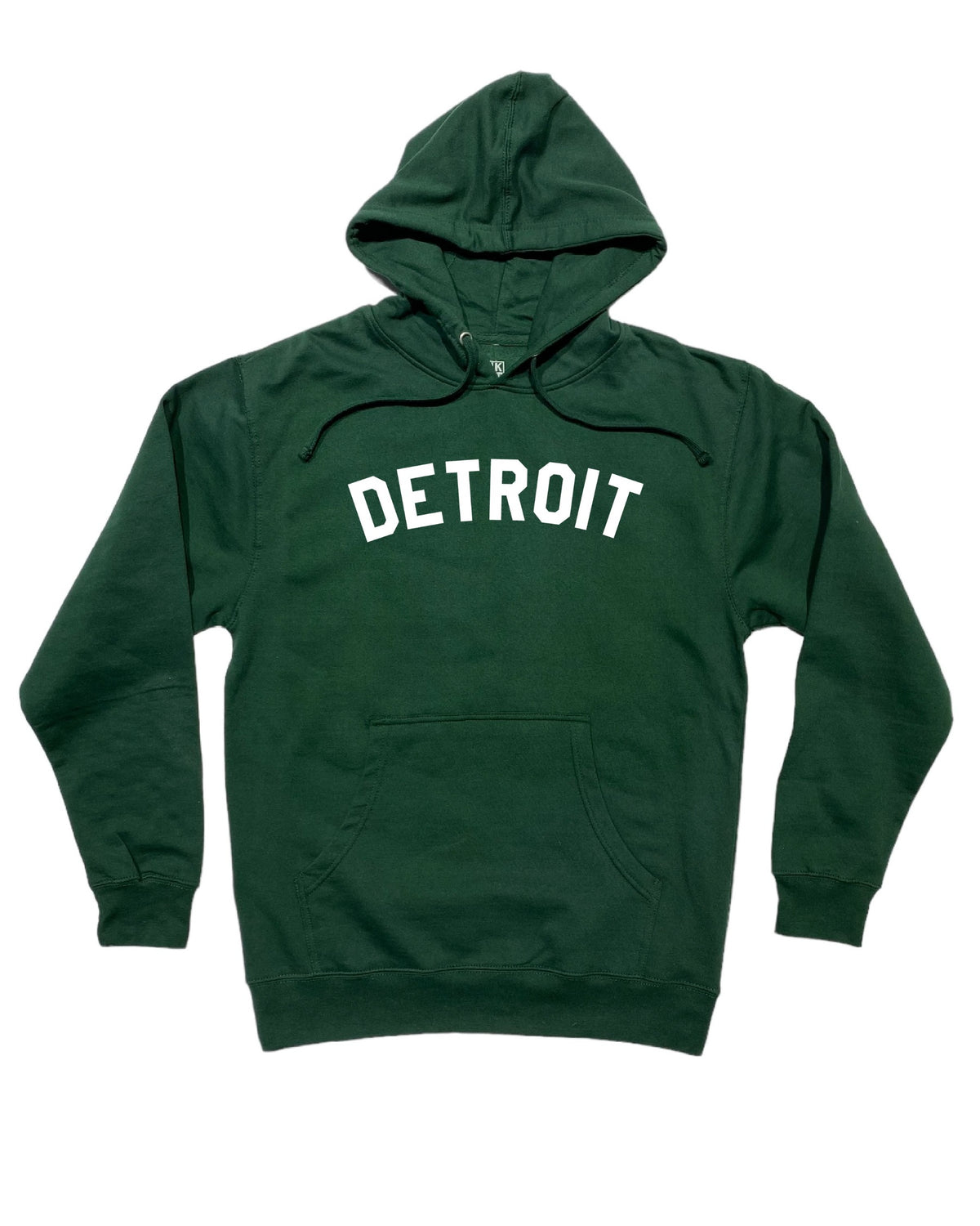 Ink Detroit - Classic Detroit Hoodie - Forest Green - Ink Detroit