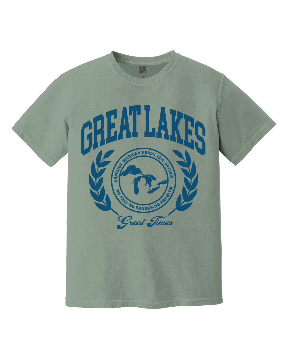 Ink Detroit - GREAT LAKES Premium Tourist T-Shirt - Bay - Ink Detroit