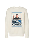 Ink Detroit - Gamble like Campbell Heavyweight Crewneck Sweatshirt - Bone - Ink Detroit