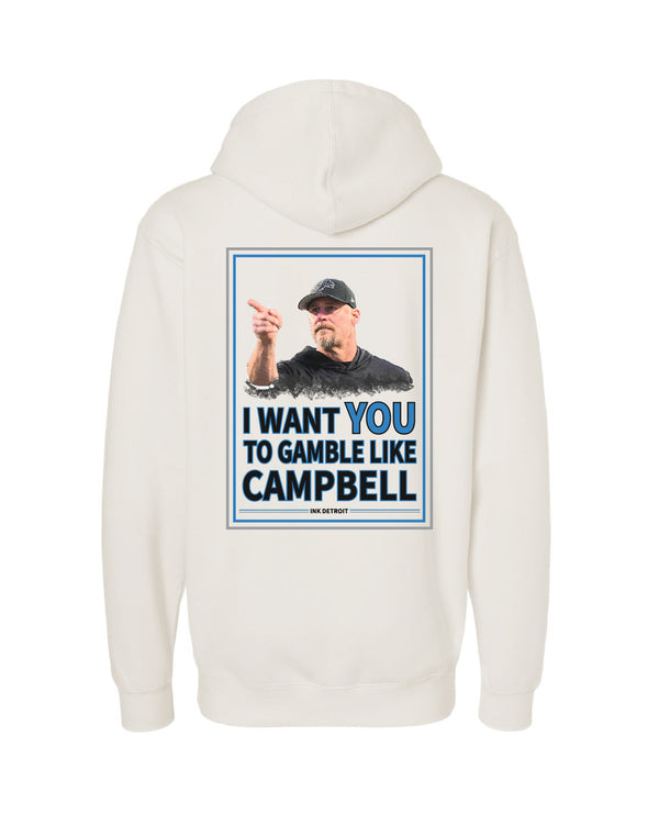 Gamble like Dan Campbell Hoodie