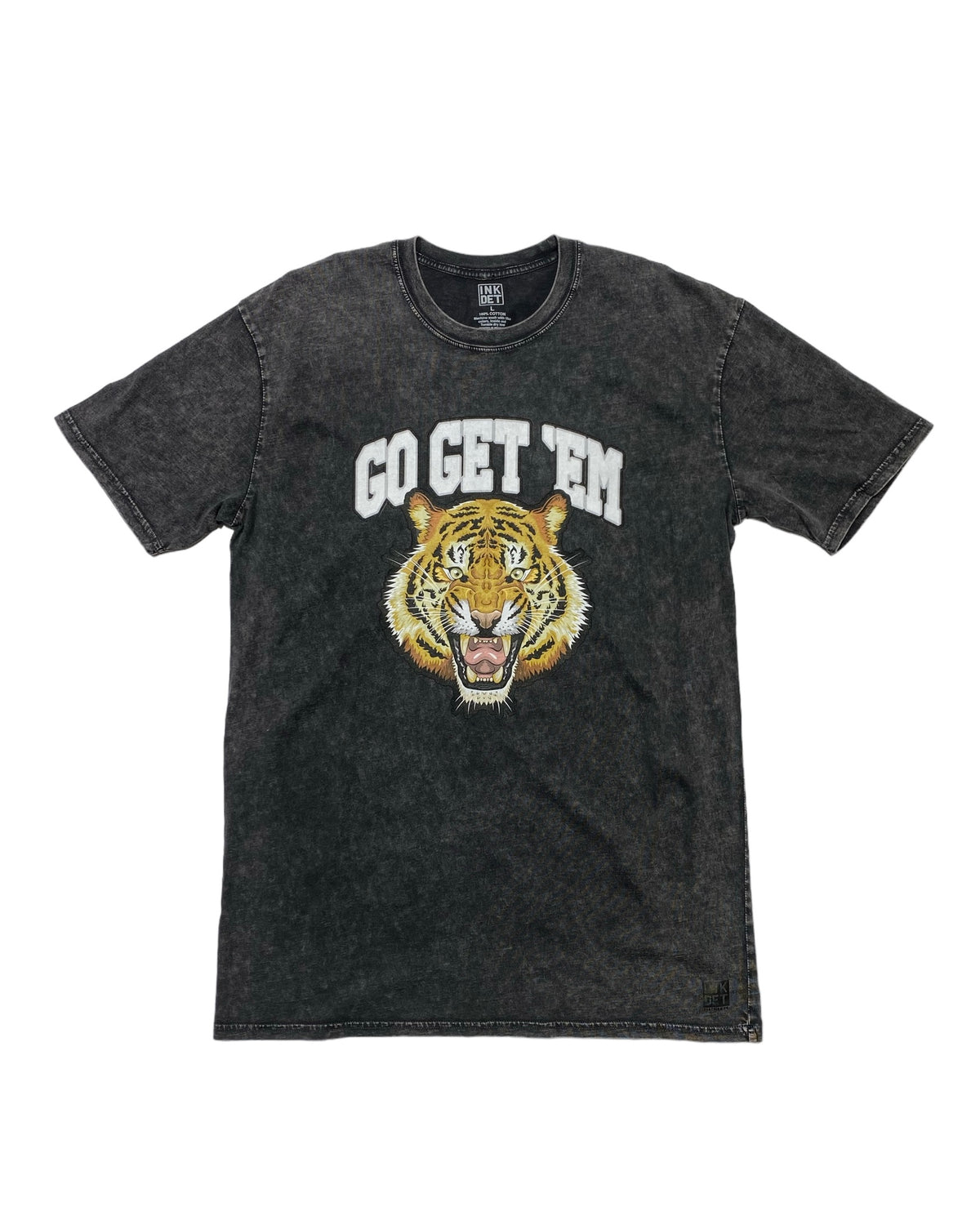Ink Detroit - Go Get'em Mineral Wash T-Shirt - Black - Ink Detroit