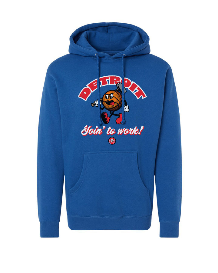 Ink Detroit - Goin to work Heavyweight Hoodie - Royal Blue